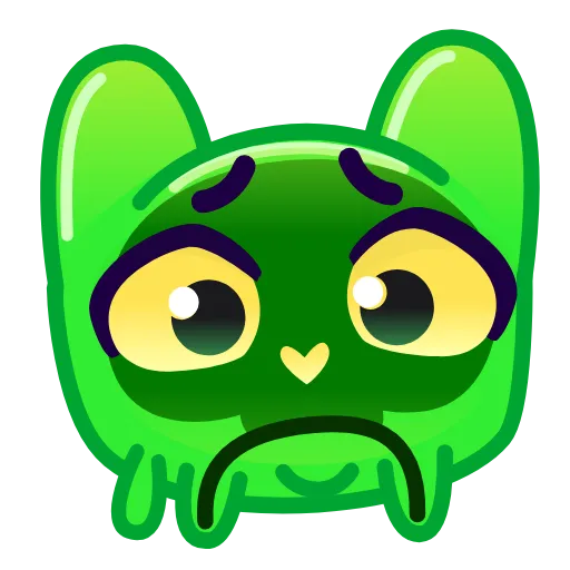 ☹️ Эмодзи «Slippery Cat Emoji» для Telegram