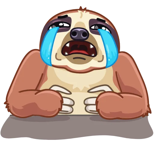 😭 Эмодзи «Slothy» для Telegram