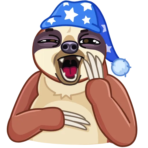 🥱 Эмодзи «Slothy» для Telegram