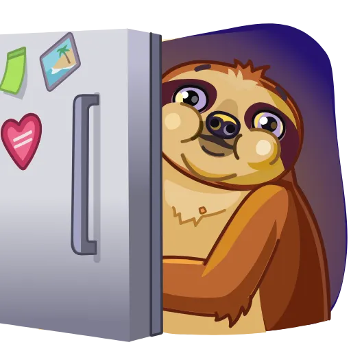 👀 Эмодзи «Slothy» для Telegram