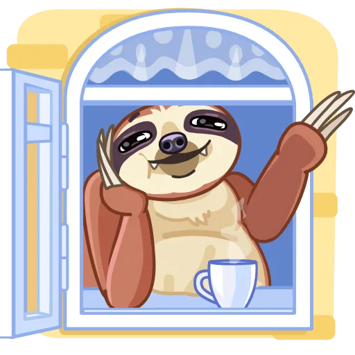 👋 Эмодзи «Slothy» для Telegram