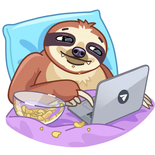 😌 Эмодзи «Slothy» для Telegram