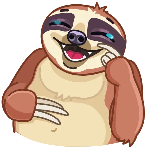 Стикерпак Slothy для Telegram