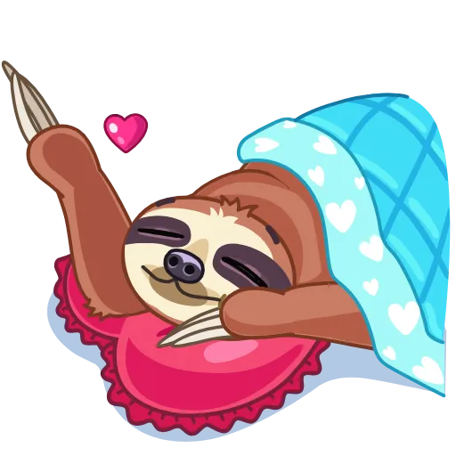 😘 Эмодзи «Slothy» для Telegram