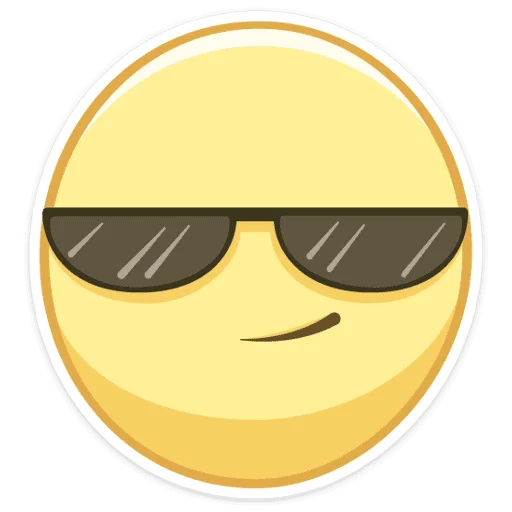 😎 Стикер «Смайлы» для Telegram