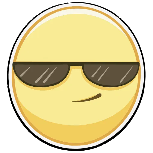 😎 Эмодзи «Смайлы» для Telegram