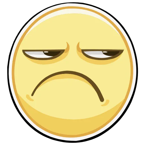 😒 Эмодзи «Смайлы» для Telegram