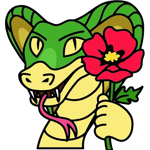 🌹 Эмодзи «sɴᴀᴋᴇ ᴅᴜʀᴀᴋ ᴏɴʟɪɴᴇ» для Telegram