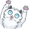🐾 Эмодзи «👋 Снежик» для Telegram