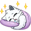 😴 Эмодзи «👋 Снежик» для Telegram