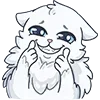 😁 Эмодзи «👋 Снежик» для Telegram