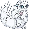 😨 Эмодзи «👋 Снежик» для Telegram