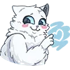❤️ Эмодзи «👋 Снежик» для Telegram
