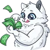 🤑 Эмодзи «👋 Снежик» для Telegram