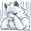 😖 Эмодзи «👋 Снежик» для Telegram