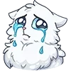 😭 Эмодзи «👋 Снежик» для Telegram