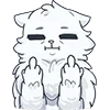 🖕 Эмодзи «👋 Снежик» для Telegram