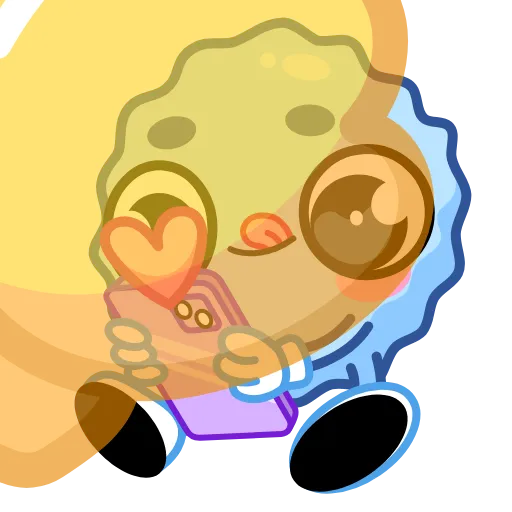👍 Эмодзи «Снежок -» для Telegram