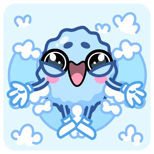 ⛄️ Эмодзи «Снежок -» для Telegram