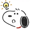 💡 Эмодзи «Snoopy Drawn» для Telegram