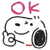 👌 Эмодзи «Snoopy Drawn» для Telegram