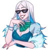 😎 Эмодзи «Снежная Карина» для Telegram