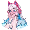 🥺 Эмодзи «Снежная Карина» для Telegram
