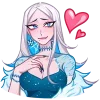 🥰 Эмодзи «Снежная Карина» для Telegram