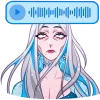 😑 Эмодзи «Снежная Карина» для Telegram
