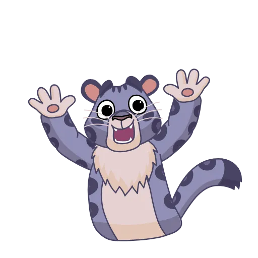 👋 Эмодзи «Snow Leopard» для Telegram