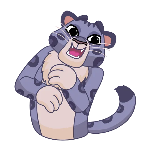 😆 Эмодзи «Snow Leopard» для Telegram