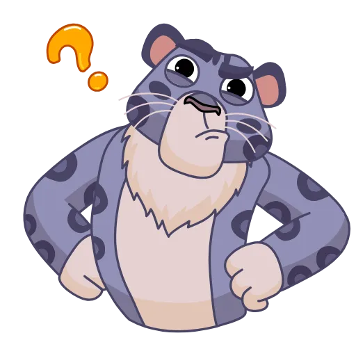 🤔 Эмодзи «Snow Leopard» для Telegram