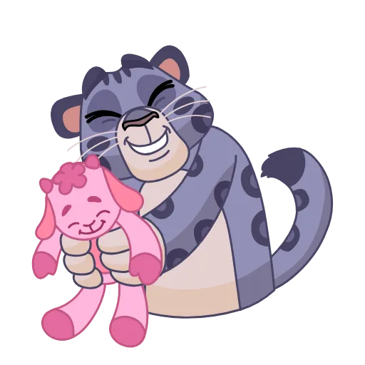 🤗 Эмодзи «Snow Leopard» для Telegram