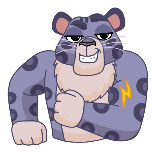 💪 Эмодзи «Snow Leopard» для Telegram