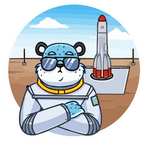 🚀 Эмодзи «Снежный Барс» для Telegram