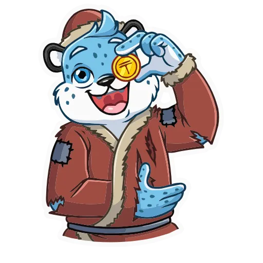 🪙 Эмодзи «Снежный Барс» для Telegram