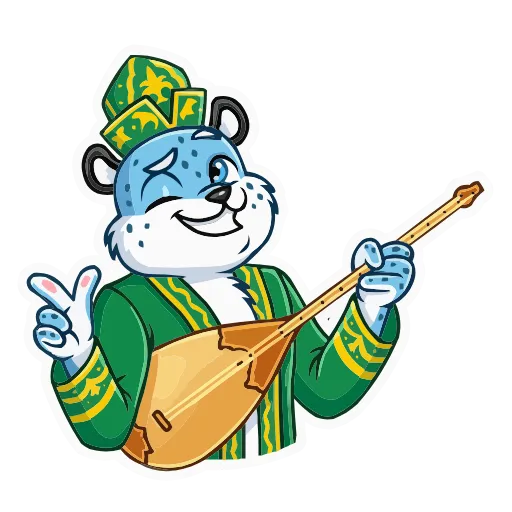 🎸 Эмодзи «Снежный Барс» для Telegram