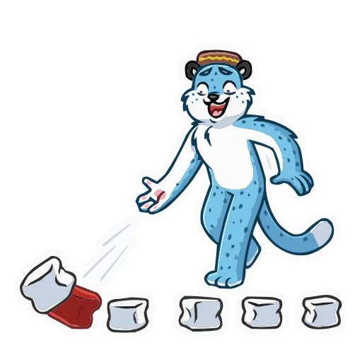 🎲 Эмодзи «Снежный Барс» для Telegram