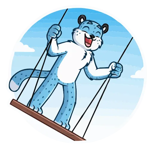😌 Эмодзи «Снежный Барс» для Telegram