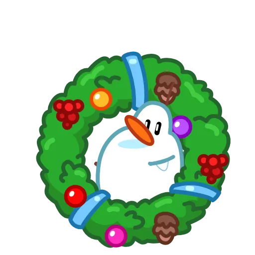 👋 Эмодзи «Снеговичок - Snowman animated» для Telegram