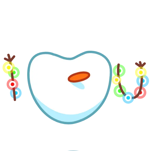 😍 Эмодзи «Снеговичок - Snowman animated» для Telegram