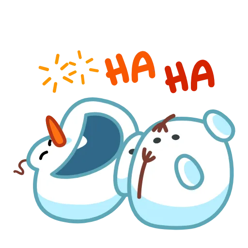 😂 Эмодзи «Снеговичок - Snowman animated» для Telegram