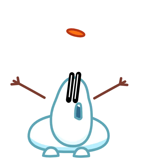 🫠 Эмодзи «Снеговичок - Snowman animated» для Telegram