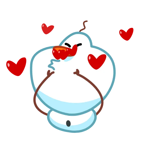 Эмодзи Снеговичок - Snowman animated для Telegram — скачать