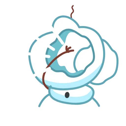 😡 Эмодзи «Снеговичок - Snowman animated» для Telegram