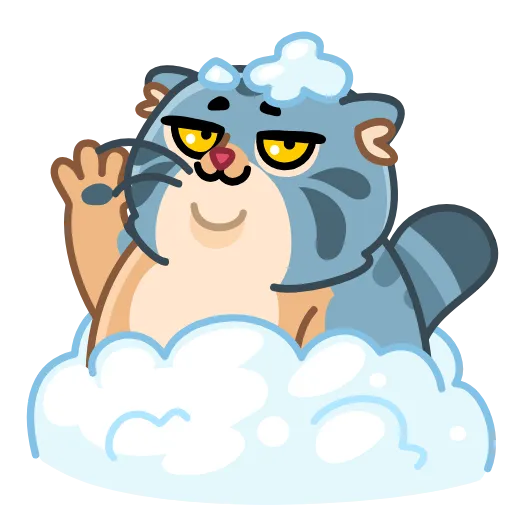 👋 Эмодзи «Snow Manul» для Telegram