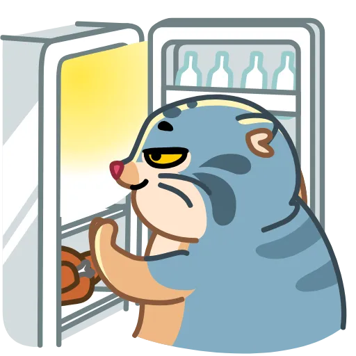 🤤 Эмодзи «Snow Manul» для Telegram