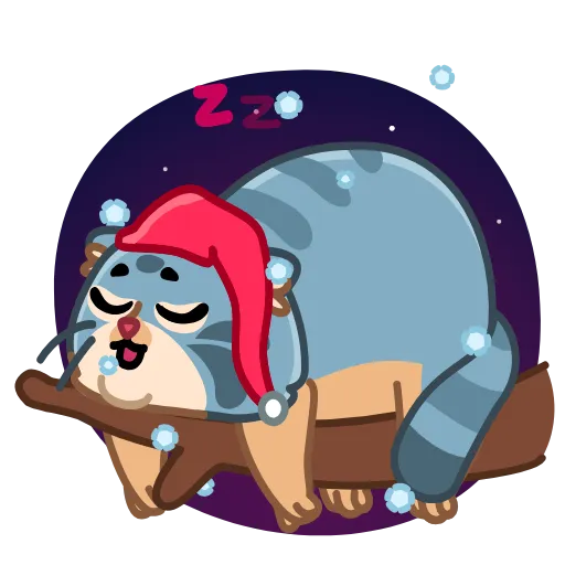 😴 Эмодзи «Snow Manul» для Telegram