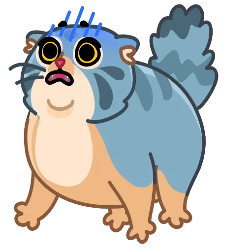 😨 Эмодзи «Snow Manul» для Telegram