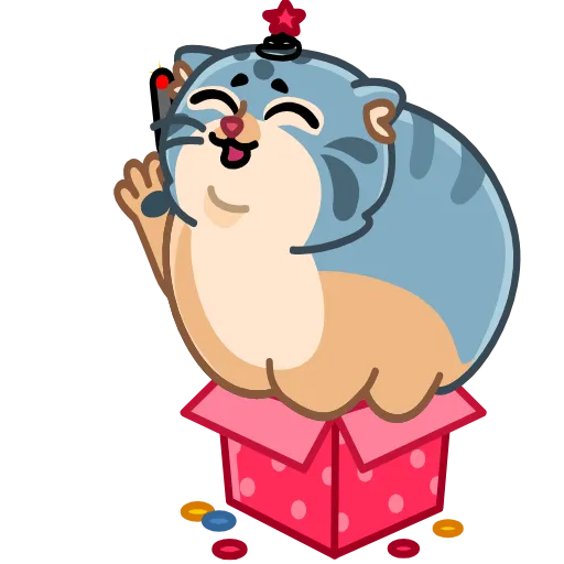 🥳 Эмодзи «Snow Manul» для Telegram